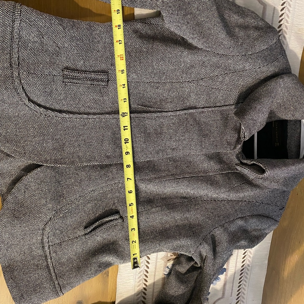 Zara Gray Belted Blazer - Picture 12 of 16
